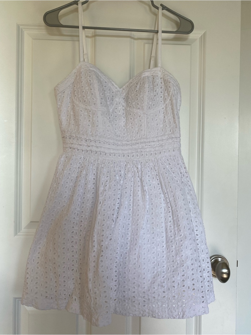 Forever 21 100% Cotton White Eyelet Dress
